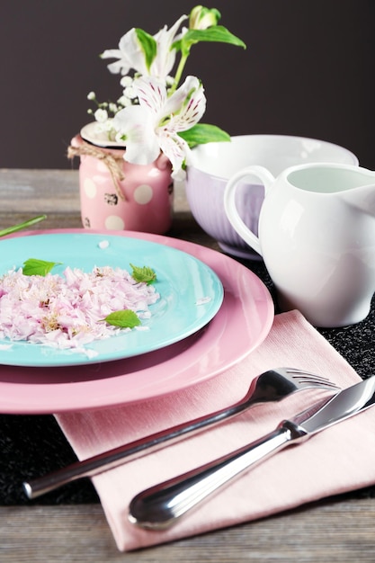 Zdjęcie dania w stylu pastelowym